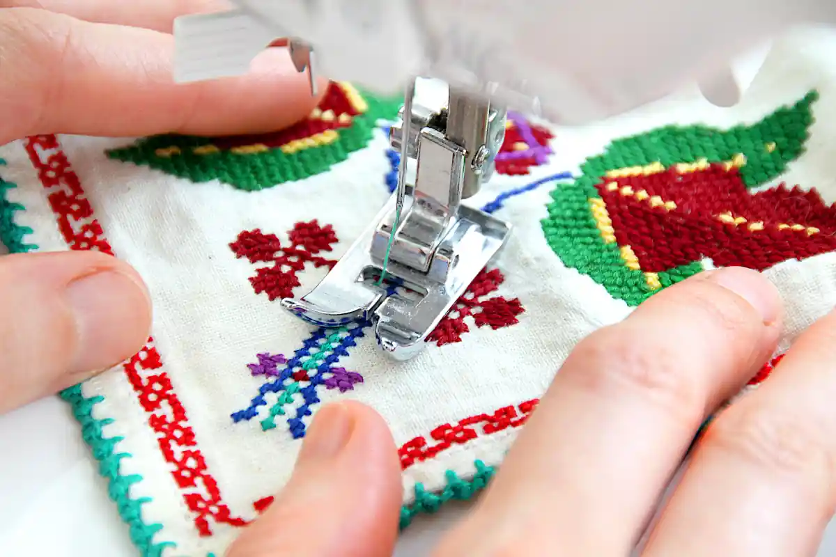 using embroidery thread in a sewing machine