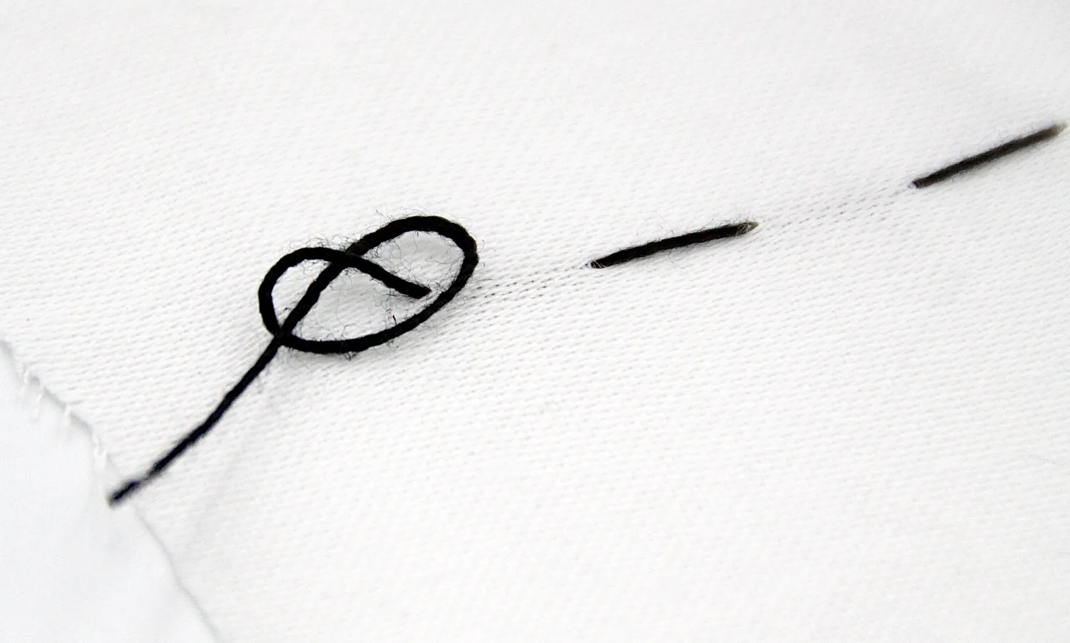 end off a single thread stitch